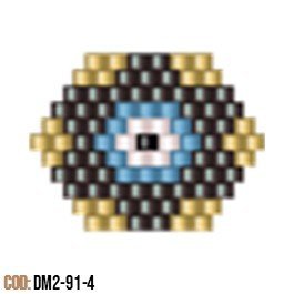 Dije Miyuki Ojo Flor DM02-91-04