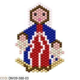 Dije Miyuki Virgen 7 Nudos DM09-388-03