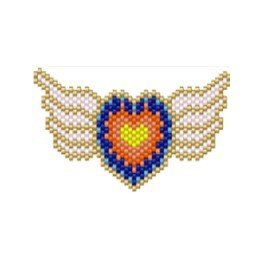 Dije Miyuki Corazón Con Alas DM12-550-01