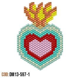 Dije Miyuki Corazón Escapulario DM13-597-01