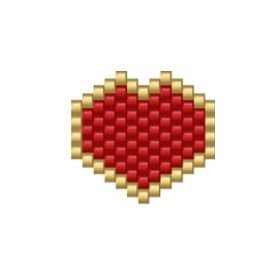 DM2-84-1.jpg Dije Miyuki Corazón Con Borde DM02-84-01