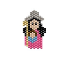 DM4-157-2.jpg Dije Miyuki Virgen De La Divina Pastora DM04-157-02