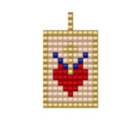 Dije Miyuki Corazón Escapulario DM04-158-01