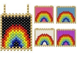 Dije Miyuki Escapulario Arcoíris DM06-261-01