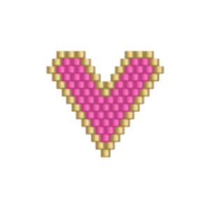 Dm02-89-01-1.png Dije Miyuki Corazón Con Borde DM02-89-01